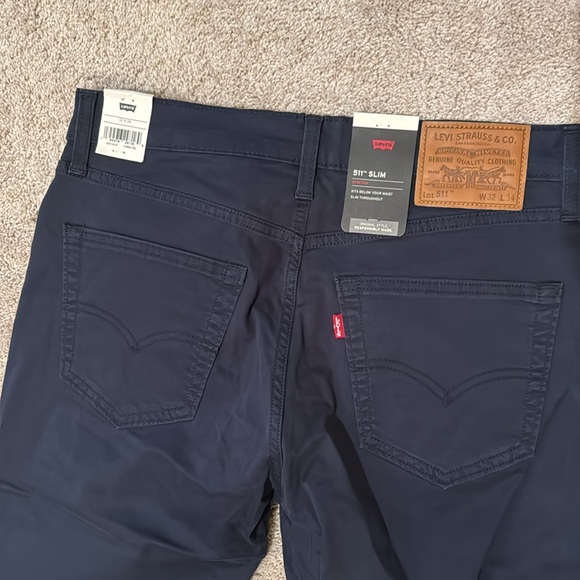 [UNWORN] Levi's® Premium 511™ SATEEN SLIM FIT MEN'S PANTS 32x34 - Picture 2 of 3